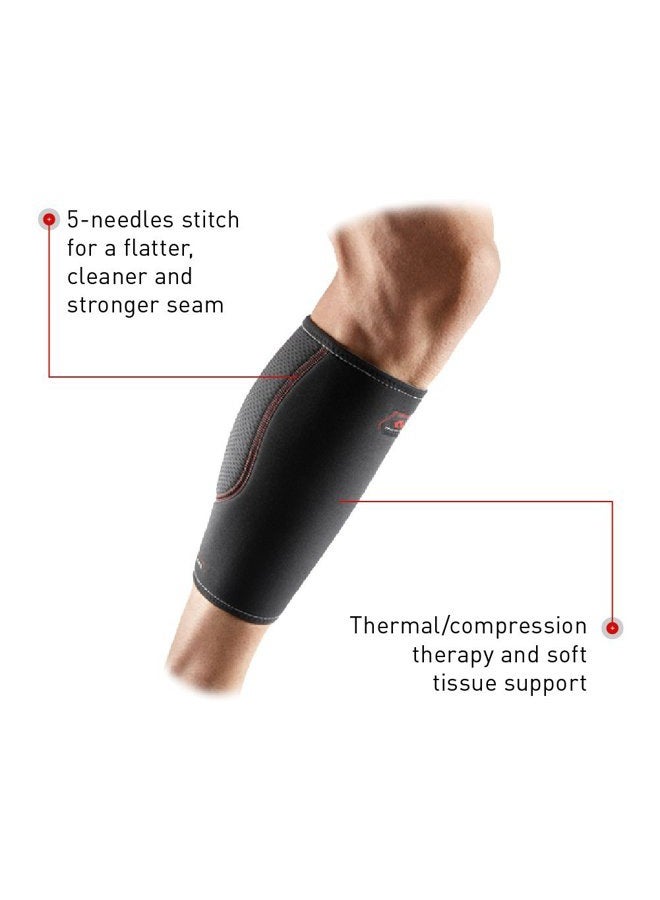 Mcdavid Deluxe Calf Support - Black/Scarlet Reversible, Size Medium - Image 4