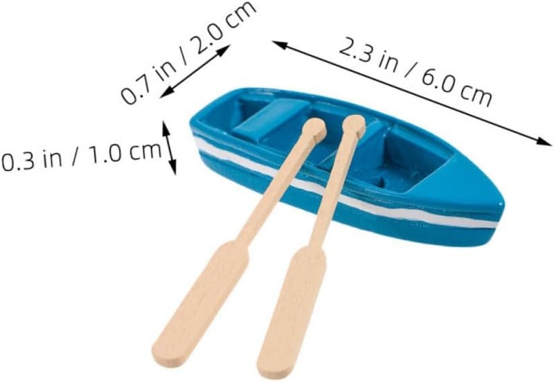 10Set Miniature Boat Figurine Resin Coastal Decoration for DIY Projects Beach Style Micro Landscape Ornaments for Play and Home Decor - Image 2