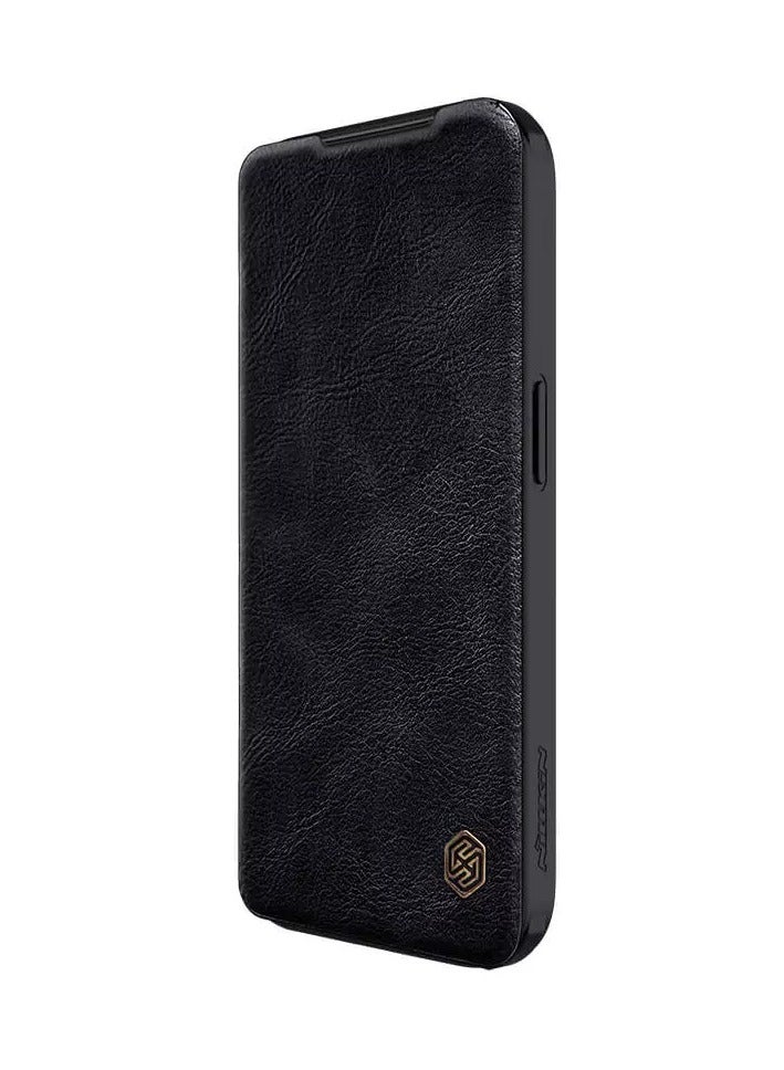 Nillkin Qin Pro Series Leather case for Apple iPhone 15 Pro 6.1-Black - Image 5