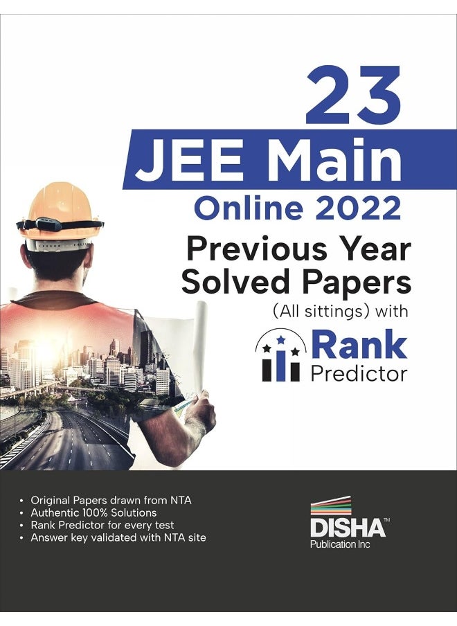 Disha 23 JEE Main Online 2022 Previous Year Solved Papers (All sittings) with Rank Predictor [Paperback] Disha Experts  - Image 1