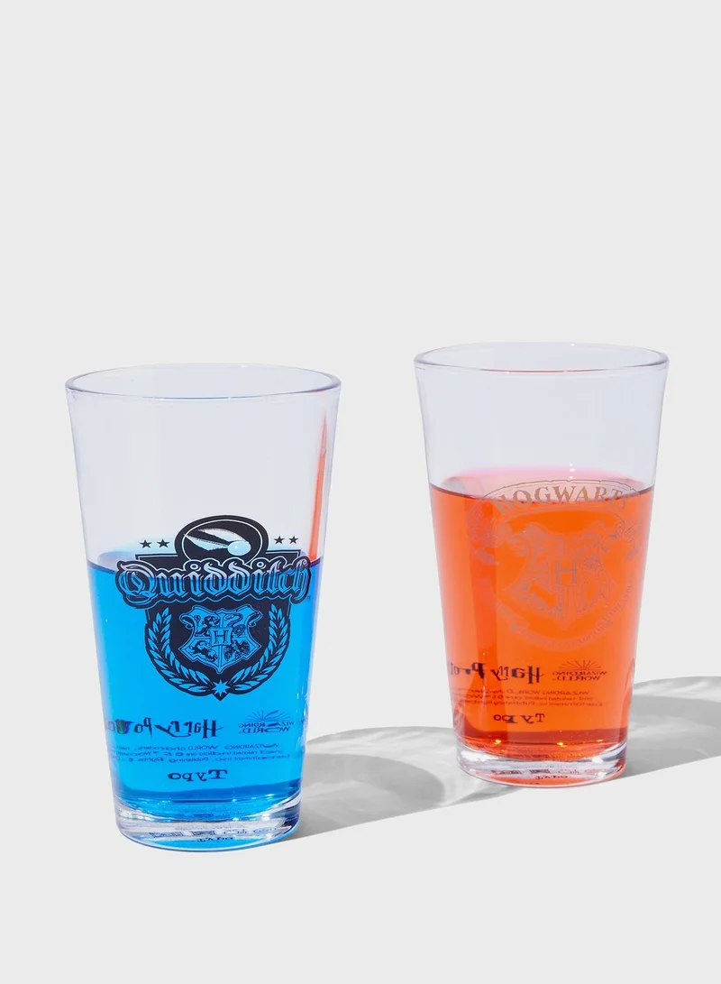 Typo Set Of 2 Harry Potter Glass Tumblers