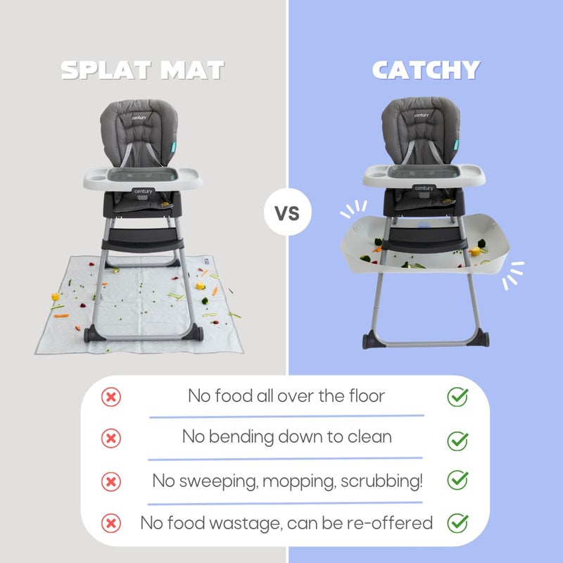 CATCHY - Food Catcher - Compatible with Century Dine On 4-in-1 High Chair + 11 Other High Chairs - Highchair Sold Separately - Baby & Toddler Food & Mess Catcher - Under High Chair Accessory - Image 4