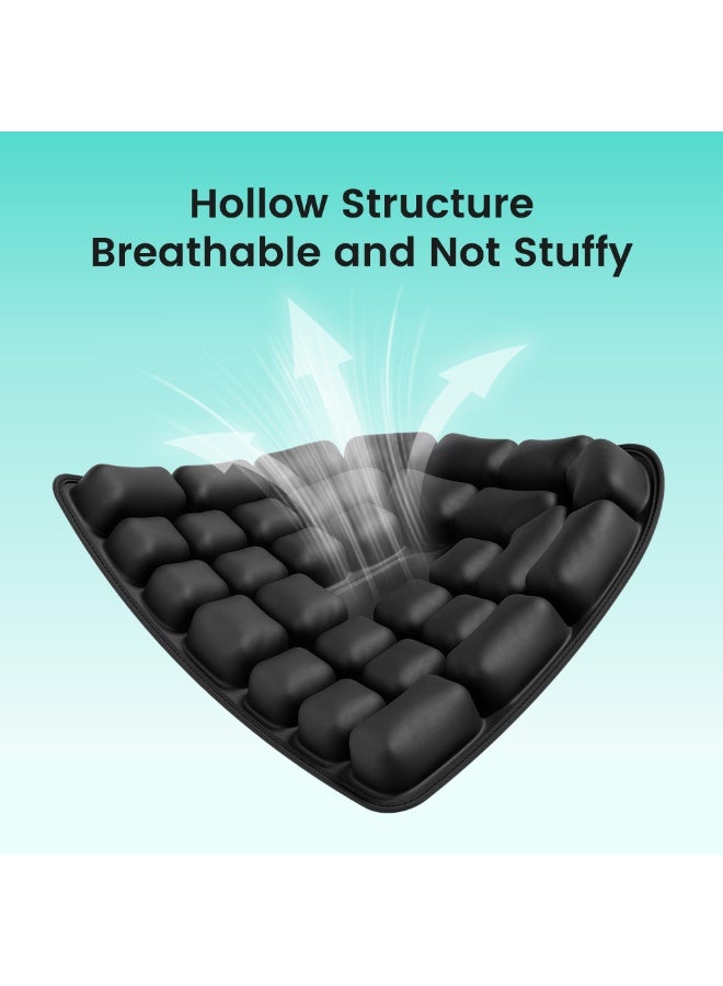 1pc 3D Ergonomic Chair Cushion For Long Sitting, Office Chair Car Seat Cushion, Adjustable Inflatable Cushion, Pressure Relief Air Pad for Hip Pain - Image 4