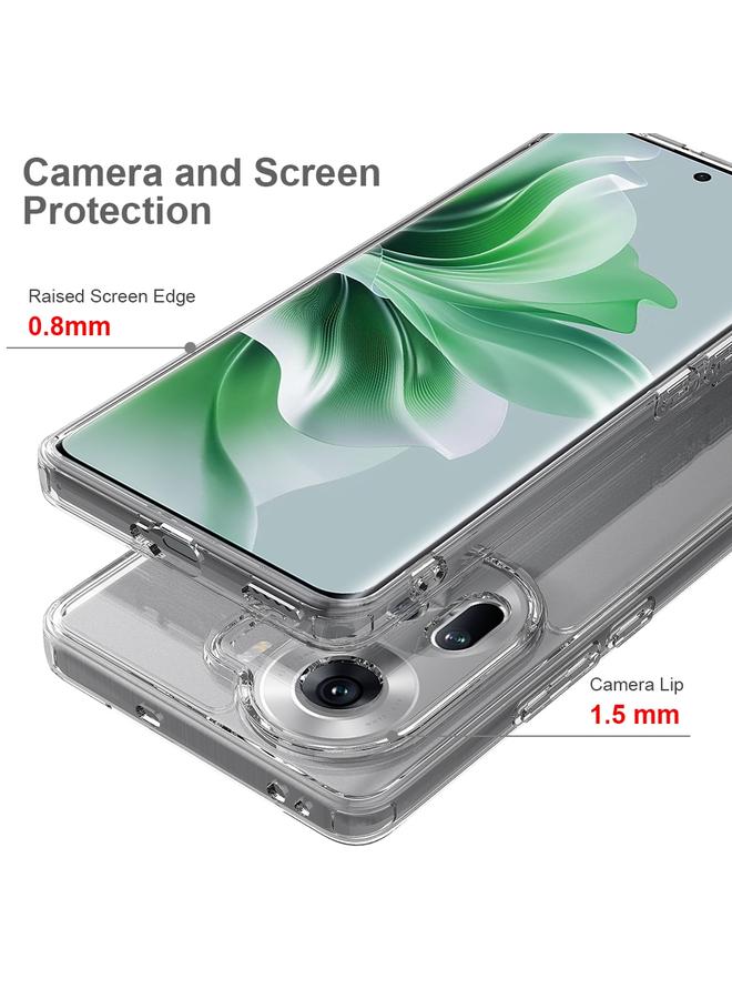 S-TOP Case For OPPO Reno11 5G Global Scratchproof Acrylic TPU Phone Case - Image 4