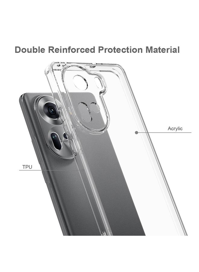 S-TOP Case For OPPO Reno11 5G Global Scratchproof Acrylic TPU Phone Case - Image 3