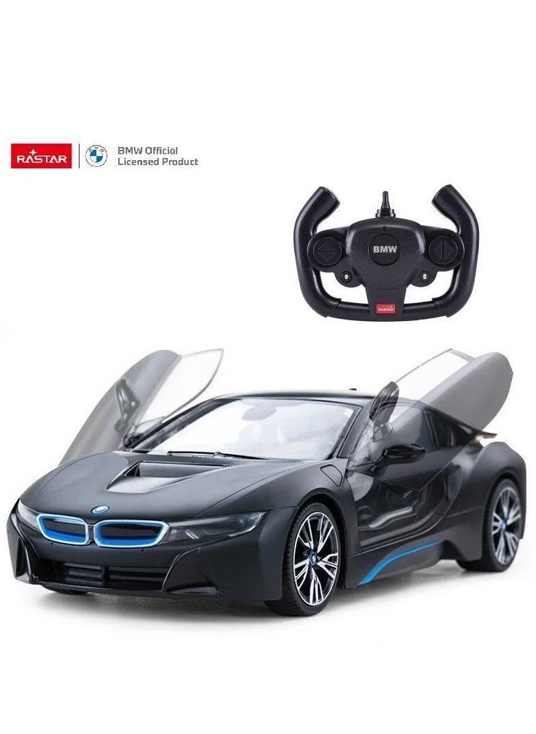 RASTAR - Rastar R/C Car BMW I8 1:18 Black - Image 1