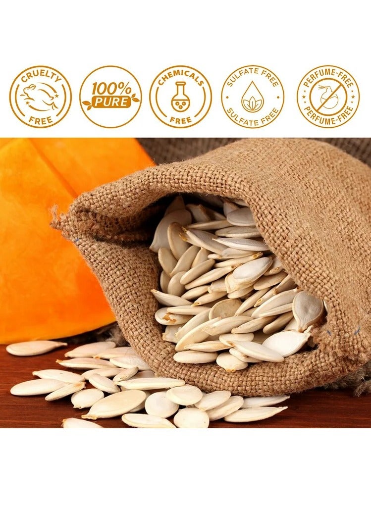 ALIVER 60ml Pumpkin Seed Oil for Skin and Hair Growth Organic 100% Pure RAW Cold Pressed Pumpkin Seed Oil for Anti Aging Wrinkle Massage Oil Hair and Scalp Care Vitamin E Oil for Skin and hair  - Image 5
