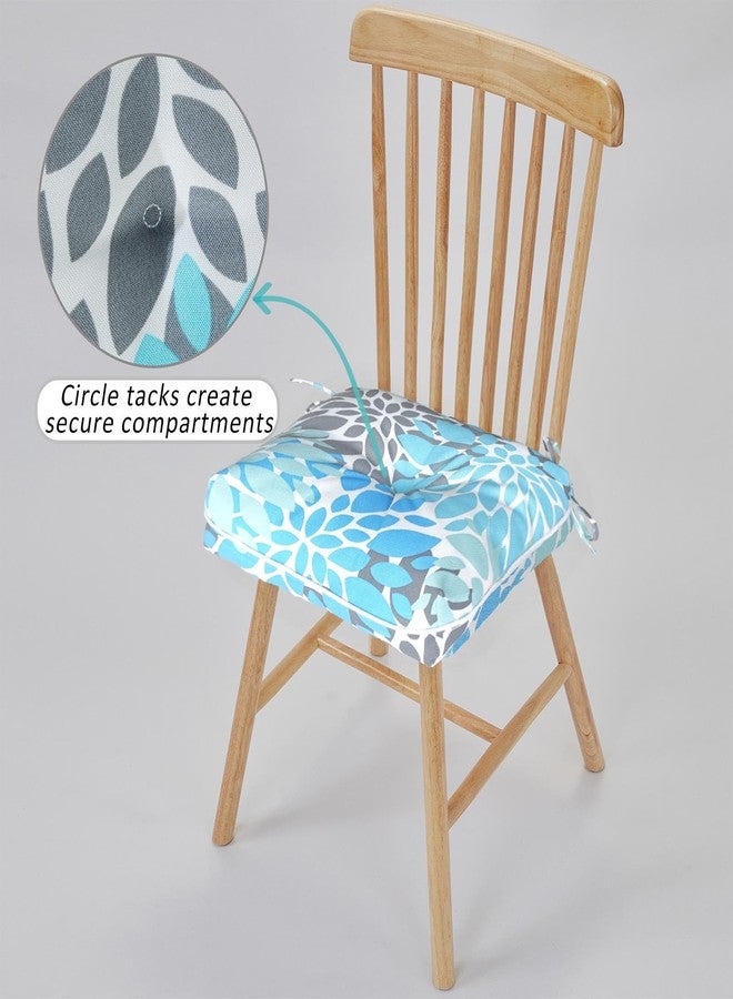 JMGBird Pack of 4 Square Chair Cushions for Dining Chairs 16"x16"x4" - Non-Slip Water-Resistant Seat Pads for Kitchen Patio Outdoor Furniture - Image 4