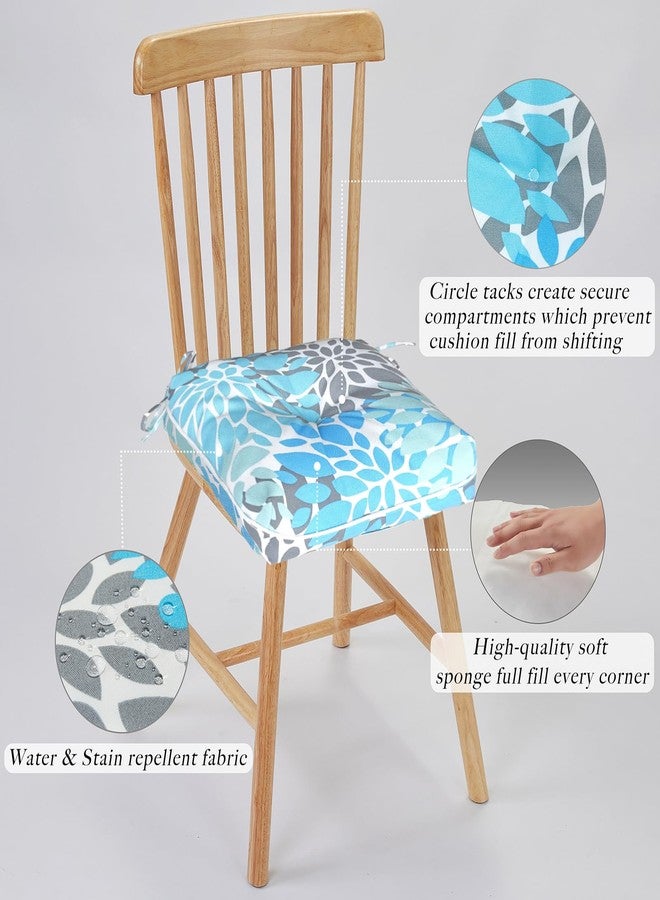 JMGBird Pack of 4 Square Chair Cushions for Dining Chairs 16"x16"x4" - Non-Slip Water-Resistant Seat Pads for Kitchen Patio Outdoor Furniture - Image 5