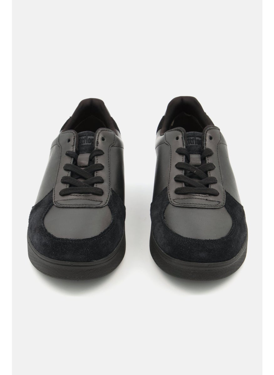 FitFlop Women Lace Up Close Toe Casual Shoes, Black  - Image 3