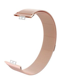 NIBEMINENT Milanese Replacement Strap For Huawei Watch Fit Rose Gold  - Image 2