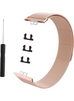 NIBEMINENT Milanese Replacement Strap For Huawei Watch Fit Rose Gold  - Image 1