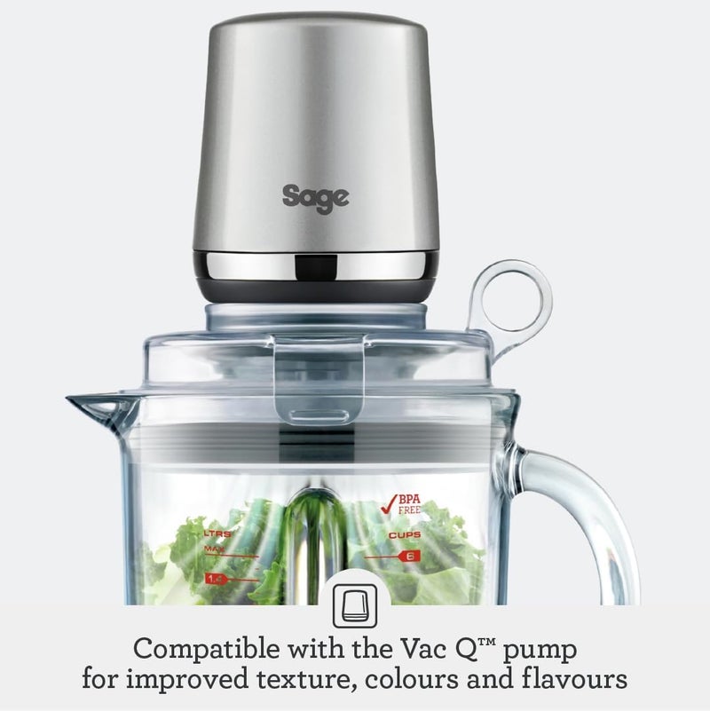 Sage - The Fresh & Furious Blender –1.5L BPA-Free Tritan Jug, Smoothie and Ice Crush Presets, 5 Speeds, LCD Display, Auto Clean – Stainless Steel- KSA Version, 2 Year Manufacturer Warranty - Image 4