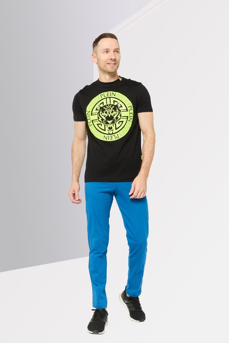 PHILIPP PLEIN Plein Sport Men Sportswear Fit Short Sleeves Outdoor T-Shirt, Black - Image 3