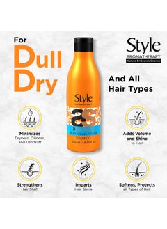 style aromatherapy Professional Moroccan Argan Oil Hair Shampoo For Dry, Damaged, Dull, Frizzy Hair (Shampoo, 250 Ml)  - Image 2