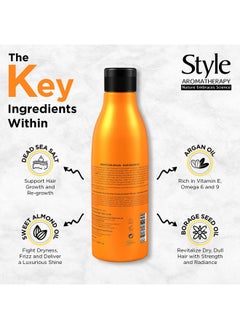 style aromatherapy Professional Moroccan Argan Oil Hair Shampoo For Dry, Damaged, Dull, Frizzy Hair (Shampoo, 250 Ml)  - Image 4