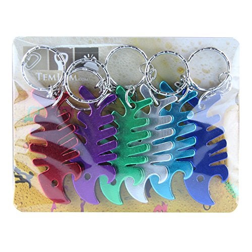 SWATOM Fish Bone 6PCS Bottle Opener Keychain Beer Openers Tool Key Chain Ring Accessories - Image 2