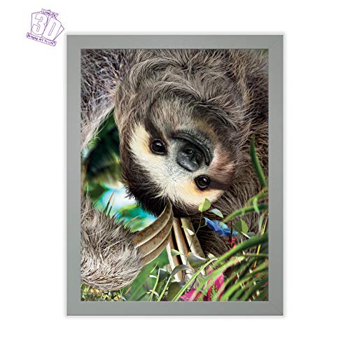 3D LiveLife Lenticular Wall Art Prints - Hangin' Around from Deluxebase. Unframed 3D Sloth Poster. Perfect wall decor. Original artwork licensed from renowned artist, David Penfound - Image 3