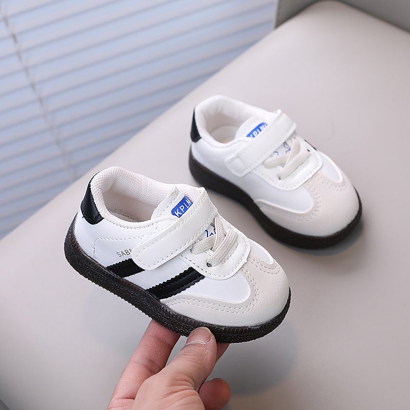 2024 Kids Casual Sneakers Breathable Soft Sole beige white