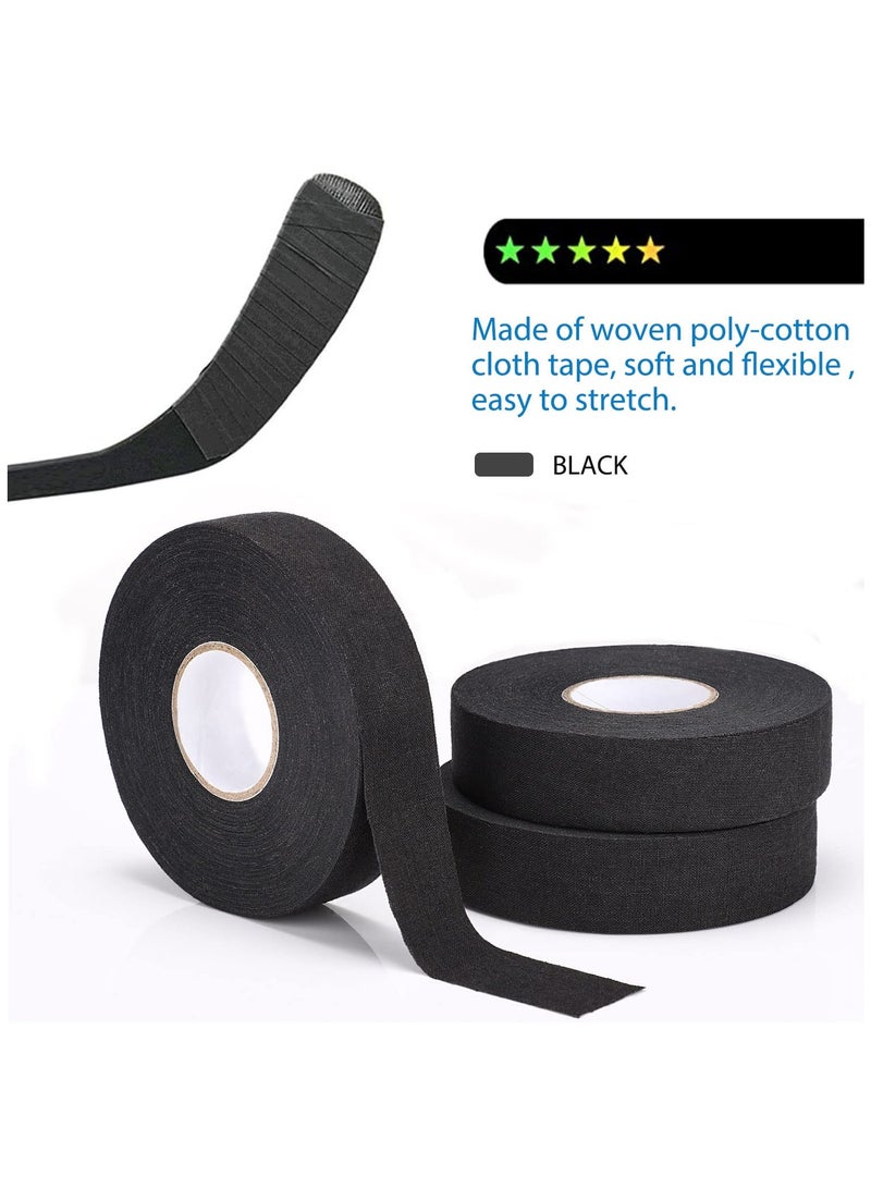 SYOSI Hockey Tape, 1" x 27 Yard Adhesive Cloth Tape, Hokey Stick Blade Handle Shaft Bat Sports Tape, Non-Slip Grip Wrap for Ice Hockey, Field Hockey, Roller Hockey, Lacrosse  - Image 4