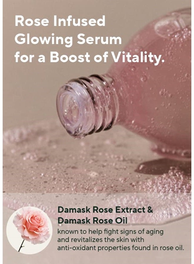 AROMATICA Reviving Rose Infusion Serum 3.38oz / 100ml, Vegan, Anti-aging hydrating serum, Glowing Serum for dry skin | with Damask Rose Water and Rose Oil - Image 5