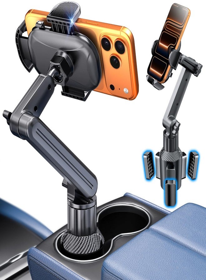 eSamcore Cup Holder Phone Holder, 15" Height Car Cup Holder Phone Mount Heavy-Duty Holders for Your Car Truck Cupholder with Expandable Base Fit for iPhone 17/16/ 15, 4.7”-7” Cellphone - Image 1