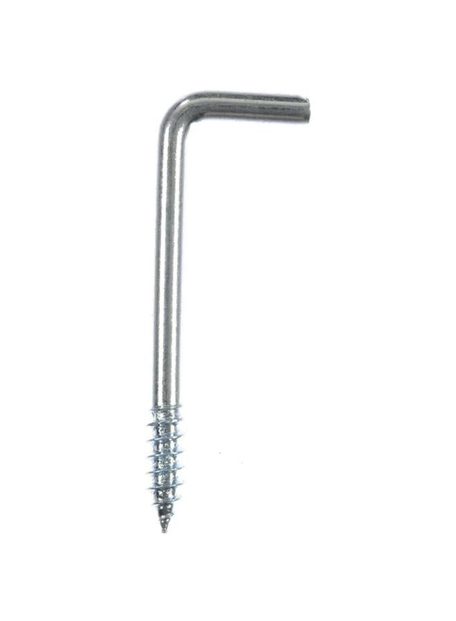ACE 10-Piece Small Zinc-Plated Square Bend Screw Hook Silver 1-3/8inch 01-3474-222  - Image 2