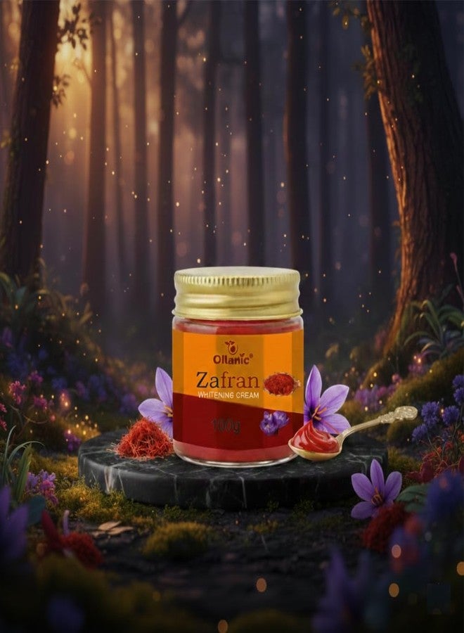 Oilanic Zafran Whitening Cream with Saffron100gms (Pack of 2) - Brightening Face Cream for Dark Spots, Pigmentation & Youthful Radiant Skin - Image 2