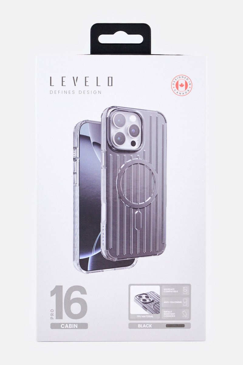 LEVELO iPhone 16 Cabin Magsafe Phone Case, Black - Image 2
