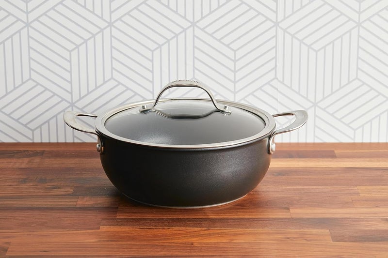 Anolon X Hybrid Nonstick Casserole Pan with Lid Dark Gray - Image 2