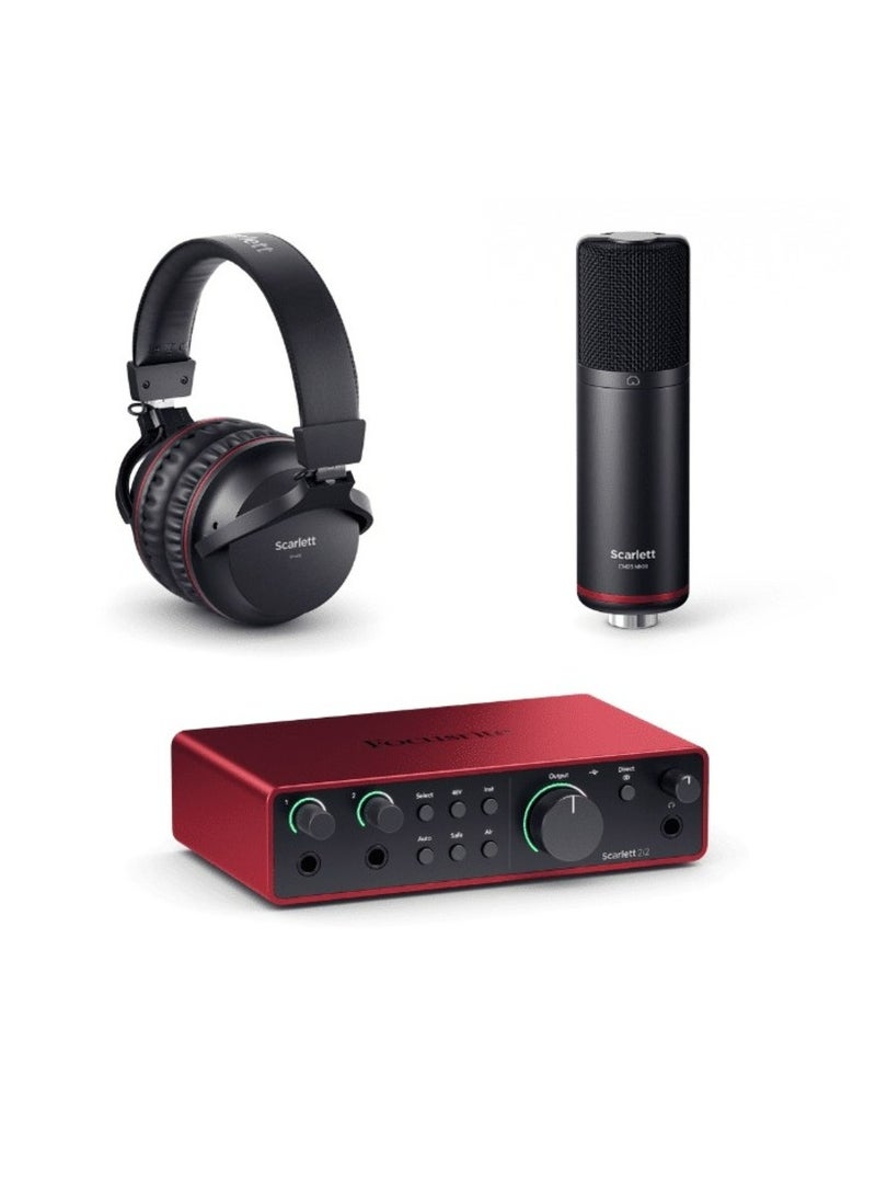 Focusrite - Focusrite Scarlett 2i2 Studio 4th Gen Recording Bundle - Image 1