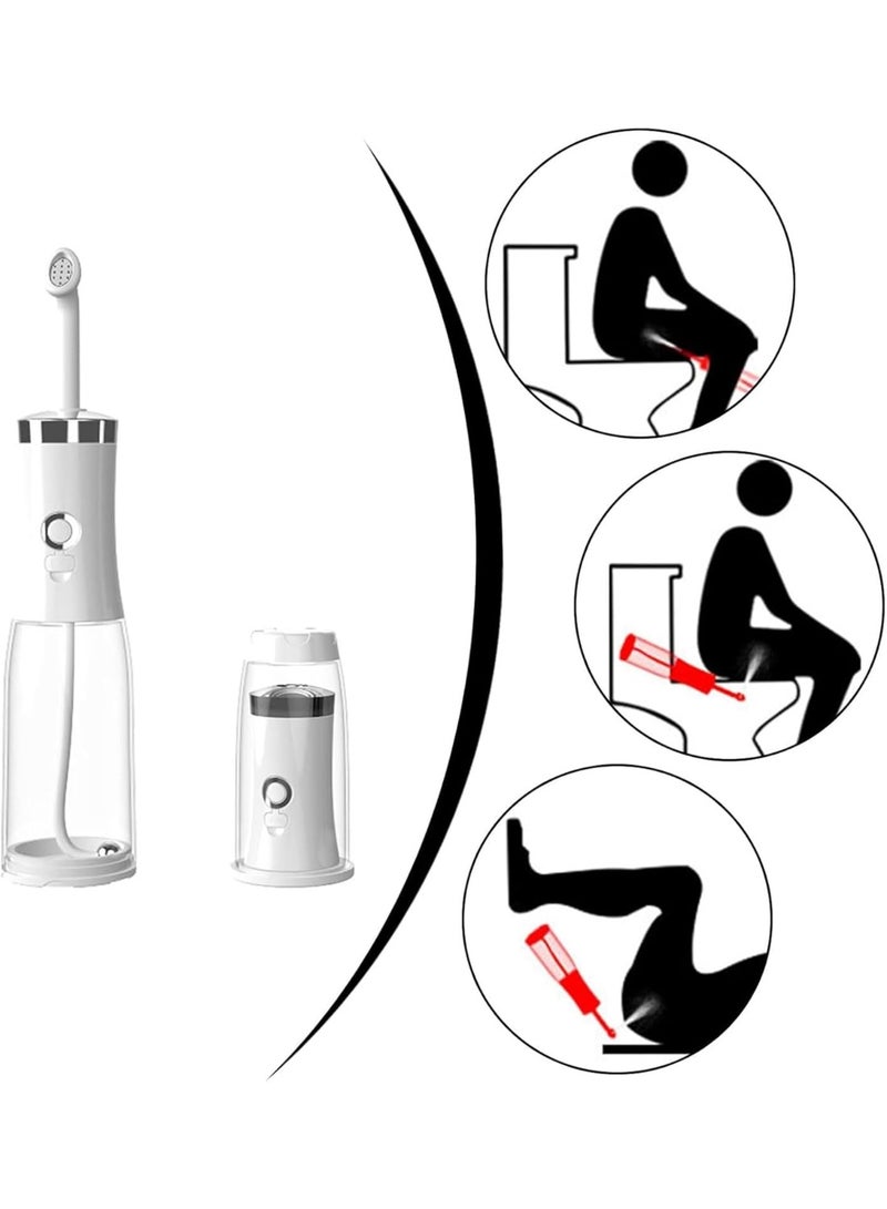 شفاء الحياة بيديت محمول للسفر، رذاذ شحن USB للمرحاض، بيديت للنساء مع 4 أوضاع، بيديت محمول للسفر عالي الضغط مع فوهتين، للتنظيف الصحي/العناية المهدئة بعد الولادة - Image 4