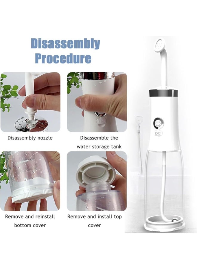 شفاء الحياة بيديت محمول للسفر، رذاذ شحن USB للمرحاض، بيديت للنساء مع 4 أوضاع، بيديت محمول للسفر عالي الضغط مع فوهتين، للتنظيف الصحي/العناية المهدئة بعد الولادة - Image 3