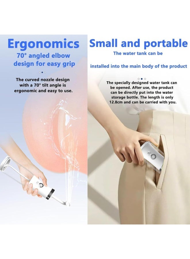 شفاء الحياة بيديت محمول للسفر، رذاذ شحن USB للمرحاض، بيديت للنساء مع 4 أوضاع، بيديت محمول للسفر عالي الضغط مع فوهتين، للتنظيف الصحي/العناية المهدئة بعد الولادة - Image 1