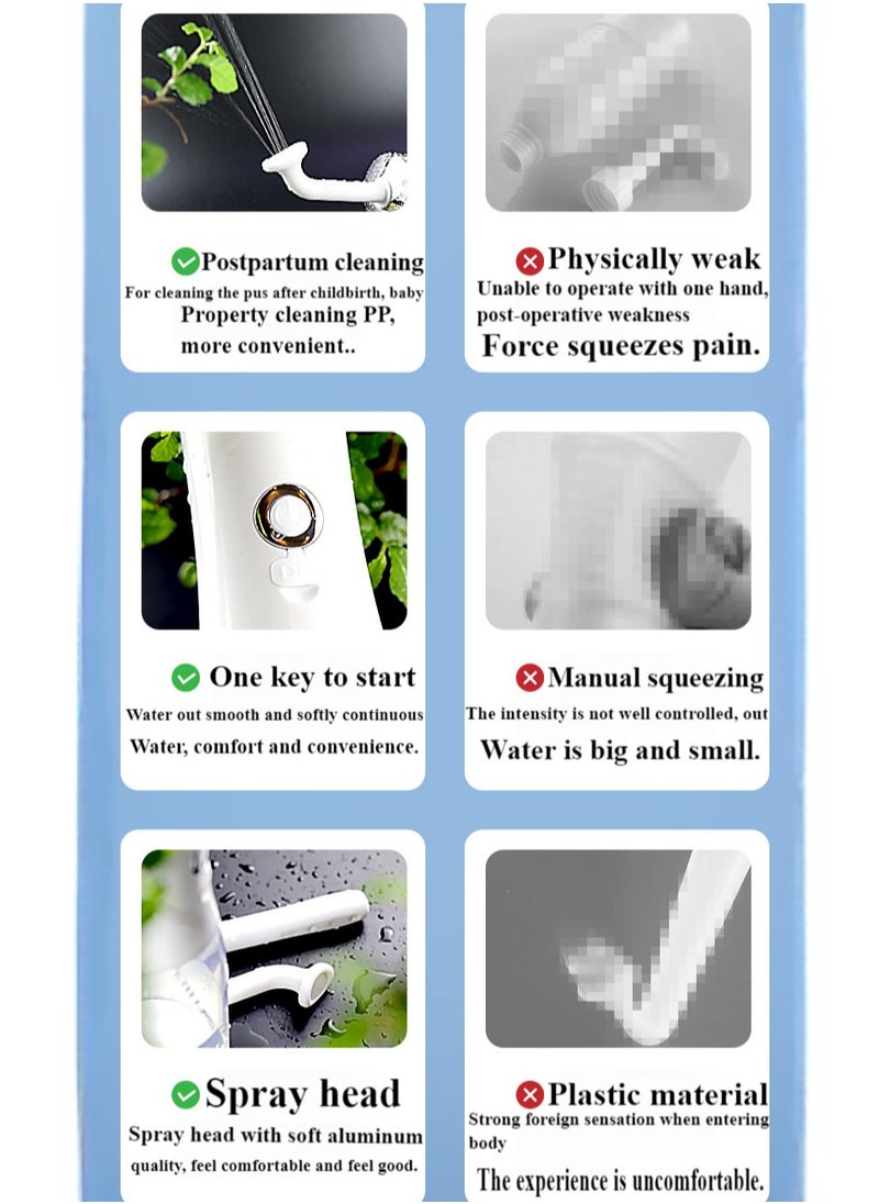 Healife Portable travel bidet, waterproof electric bidet with 4 spray modes - perfect for camping, desert travel, planes, trains, vacations - USB rechargeable  - Image 4