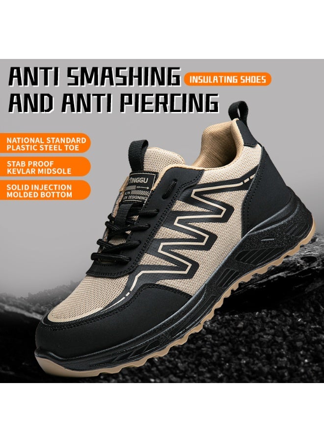 Steel Toe Shoes for Men Lightweight Safety Shoes Comfortable Puncture Proof Slip On Indestructible Work Shoes and Fashion Sneakers. - Image 1