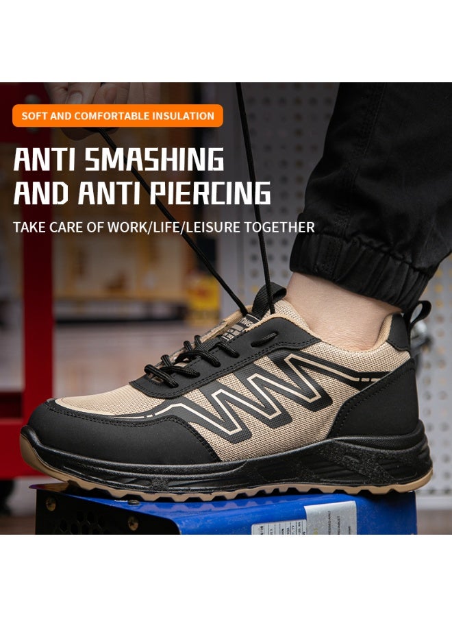 Steel Toe Shoes for Men Lightweight Safety Shoes Comfortable Puncture Proof Slip On Indestructible Work Shoes and Fashion Sneakers. - Image 2