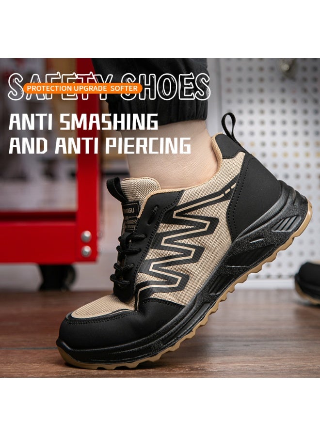 Steel Toe Shoes for Men Lightweight Safety Shoes Comfortable Puncture Proof Slip On Indestructible Work Shoes and Fashion Sneakers. - Image 4