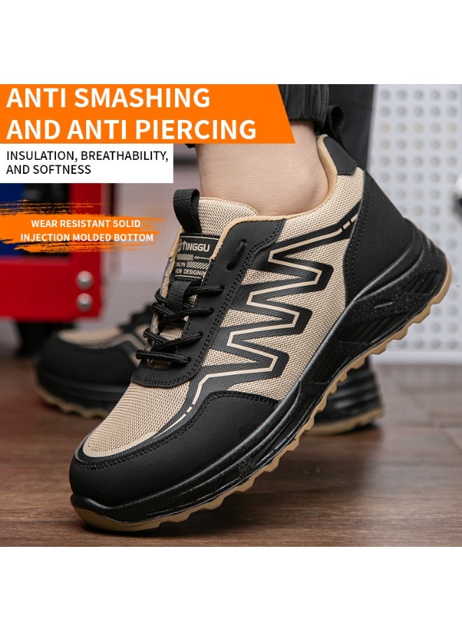 Steel Toe Shoes for Men Lightweight Safety Shoes Comfortable Puncture Proof Slip On Indestructible Work Shoes and Fashion Sneakers. - Image 3