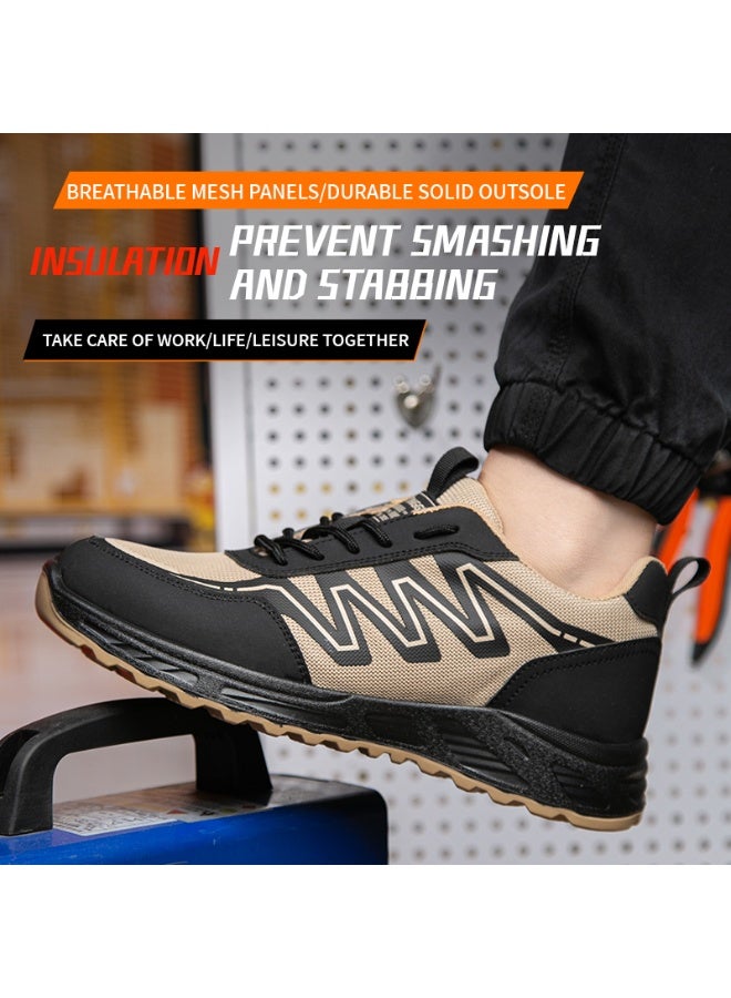 Steel Toe Shoes for Men Lightweight Safety Shoes Comfortable Puncture Proof Slip On Indestructible Work Shoes and Fashion Sneakers. - Image 5