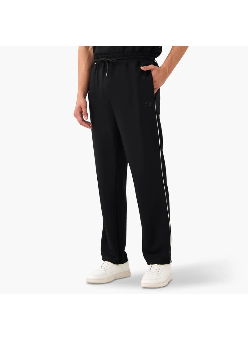 Kappa Kappa Printed Track Pants with Drawstring Closure and Pockets