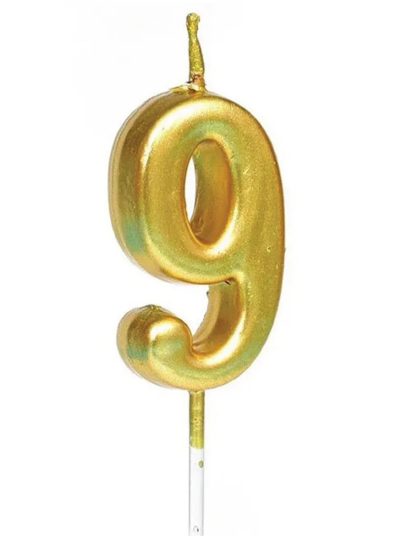 Share The Love Nine Number Candle - Gold