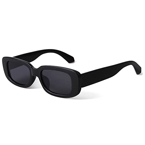 KUGUAOK Retro Rectangle Sunglasses Women and Men Vintage Small Square Sun Glasses UV Protection Glasse - Image 1