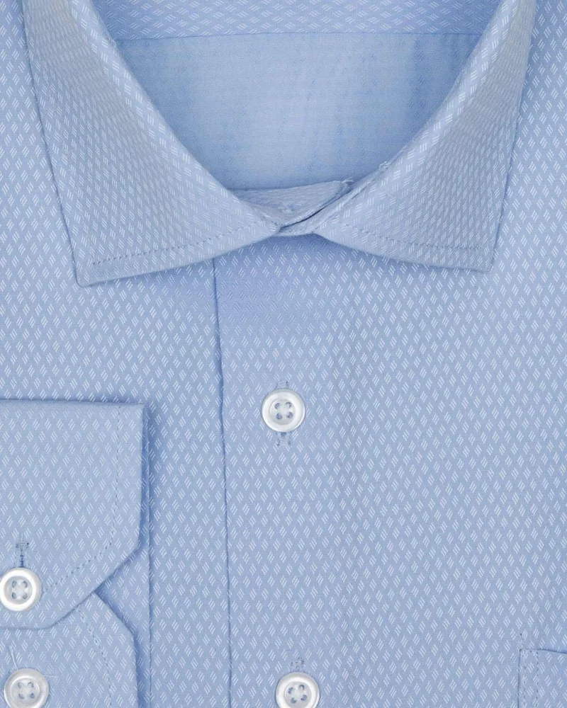 سوفاري Loose Cut Dobby Blue Men's Shirt