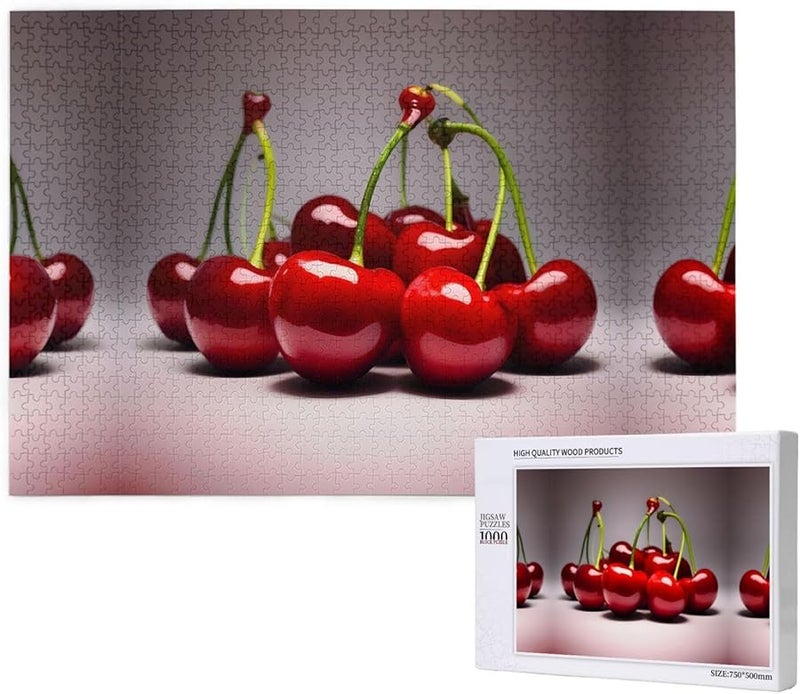 Phayah 1000 قطعة لغز الكرز التشيلي ديكور المنزل هدية 29.5 × 19.7 بوصة - Image 2