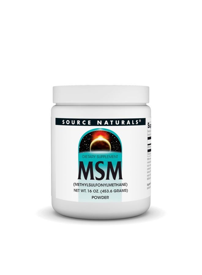Source Naturals MSM, (Methylsulfonylmethane) - 16 Ounce Powder - Image 1