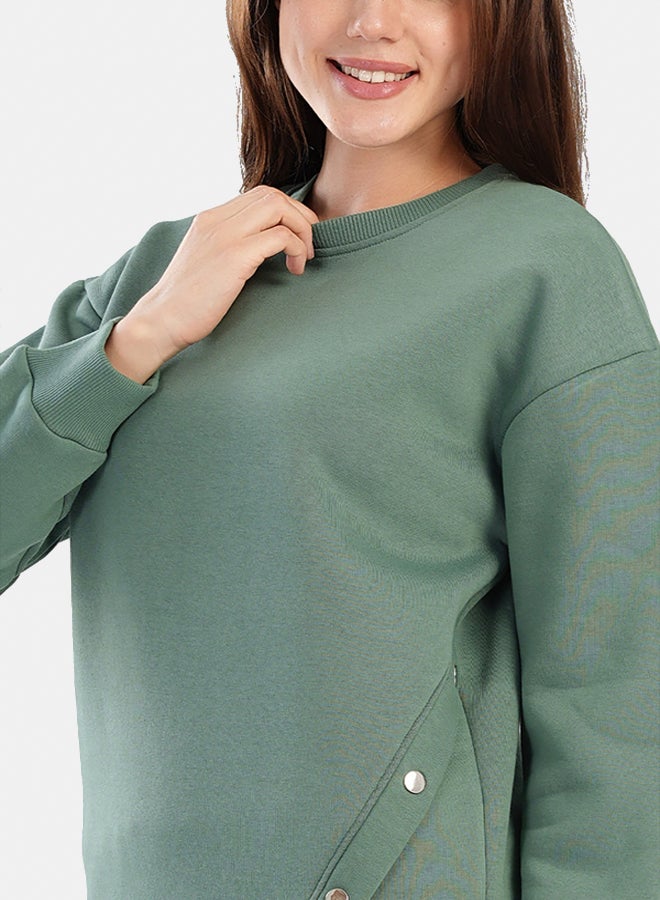Carina Round Neck Lounge Sweatshirt - Image 3