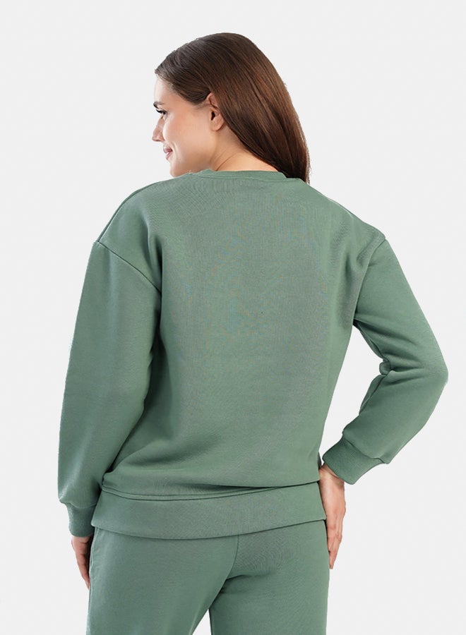 Carina Round Neck Lounge Sweatshirt - Image 2
