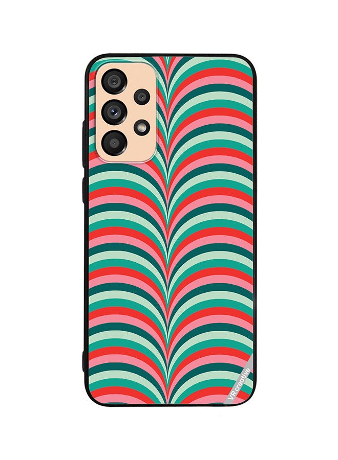 VR CREATIVE Protective Case Cover For Samsung Galaxy A33 5G Strips Design Multicolour - Image 1