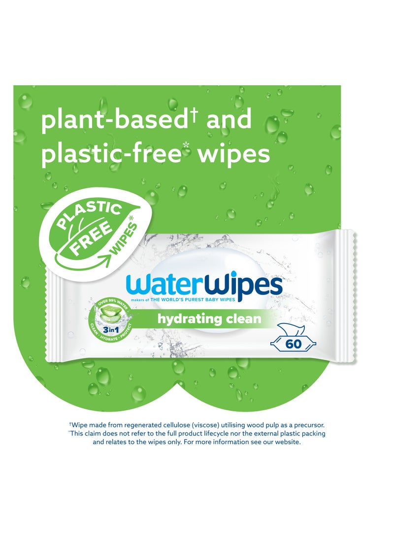 WaterWipes Hydrating Clean Baby Wipes with 99% Water & Aloe Vera Extract - Image 4